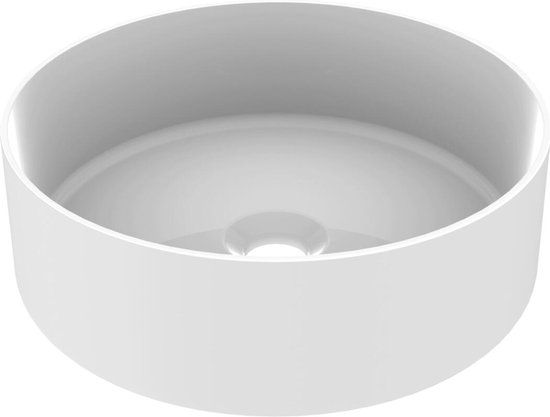 Allibert Rango Opbouwwaskom 36cm Glanzend Wit