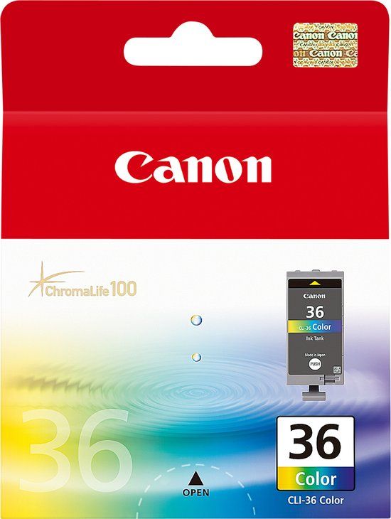 Canon CLI-36 Inktcartridge - Cyaan / Magenta / Geel - Origineel