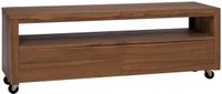 vidaXL Tv-meubel 110 x 30 x 40 cm naturel massief teakhout