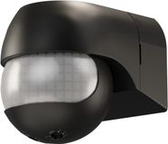 Goobay Bewegingsmelder, kantelbaar/draaibaar, zwart, voor opbouwmontage op de muur, 180° detectie, 12 m bereik, voor buiten (IP44), geschikt voor LED