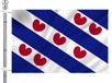 Partyxplosion B.V. Drapeau de Frise avec mât set - multi - 90 x 150 cm - fête