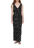 QS s.Oliver Jumpsuit met V-hals en ceintuur - Zwart - Maat 36