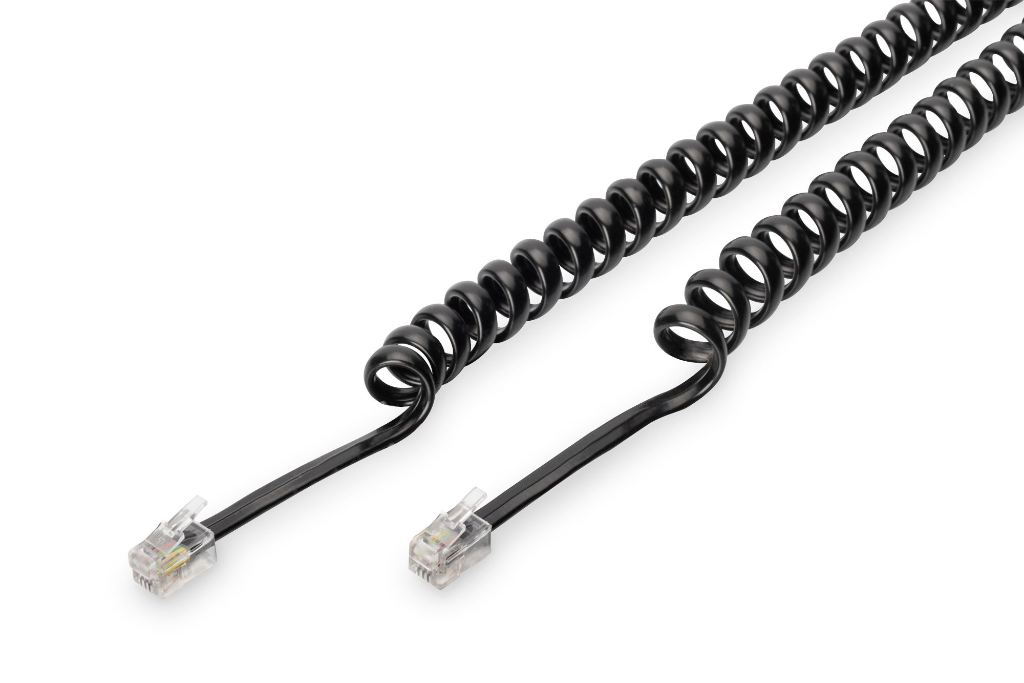 ASSMANN Electronic Telefoon Kabel RJ10 - RJ10 2m - Zwart