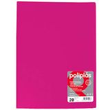 Grafoplas 1451654 map met 20 hoezen, folioformaat, neonfuchsia