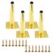 Omgoods - Lot de 4 pieds coniques dorés pour meubles, 15 cm