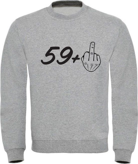 60 jaar Verjaardagstrui Unisex Grijs Maat M