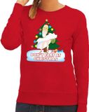 Bellatio Decorations Shoppartners Bv Foute kersttrui / sweater rood - Marilyn Monroe - Dont Fart at Christmas XS