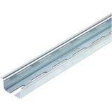 Weidmüller TS 35X15/5X18 2M/ST/ZN 1837380000 Rail de support Perforé Acier 2000 mm 2 m