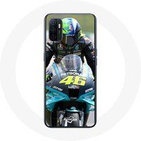 Maniacase Hoesje voor Oppo A53 Valentino Rossi Motorfiets Racing Driver 46