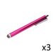 Grote OnePlus Grote stylus X3 voor OnePlus 7 Plus Smartphone Tablet lettertype universeel 3 stuks (roze)