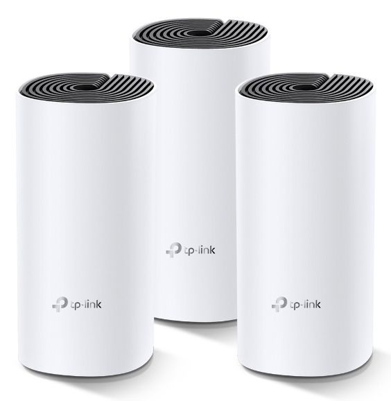 TP-Link Deco M4 (3-pack) Mesh Wi-Fi System - Dual-Band, Wi-Fi 5, White