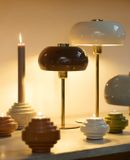 Light & Living SURIN Tafellamp Ø22x34 cm - Donker Bruin & Goud