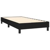 vidaXL Boxspring met matras, stof, zwart, 140x200 cm