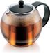 Bodum Assam Theepot met rvs filter, 8 kops, 1.0 l, zwart