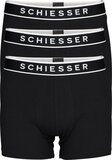 Schiesser 95/5 Organic Heren Shorts - Zwart - 3 pack - Maat XL