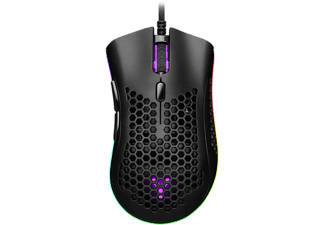 isy Gamingmuis Honeycomb Rgb Zwart - 4049011184251