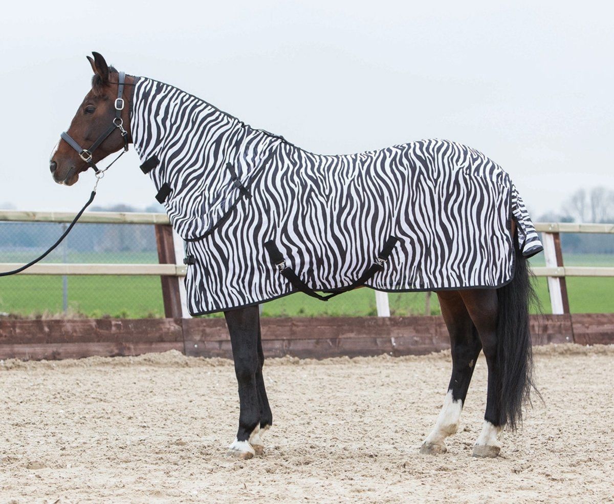 Harry's Horse Vliegendeken met losse hals zebra 175cm