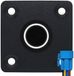ProRide Interrupteur à pression en métal Panneau encastrable 220V ON-OFF - 16mm - avec Câble de connexion - Indicateur LED Blanc