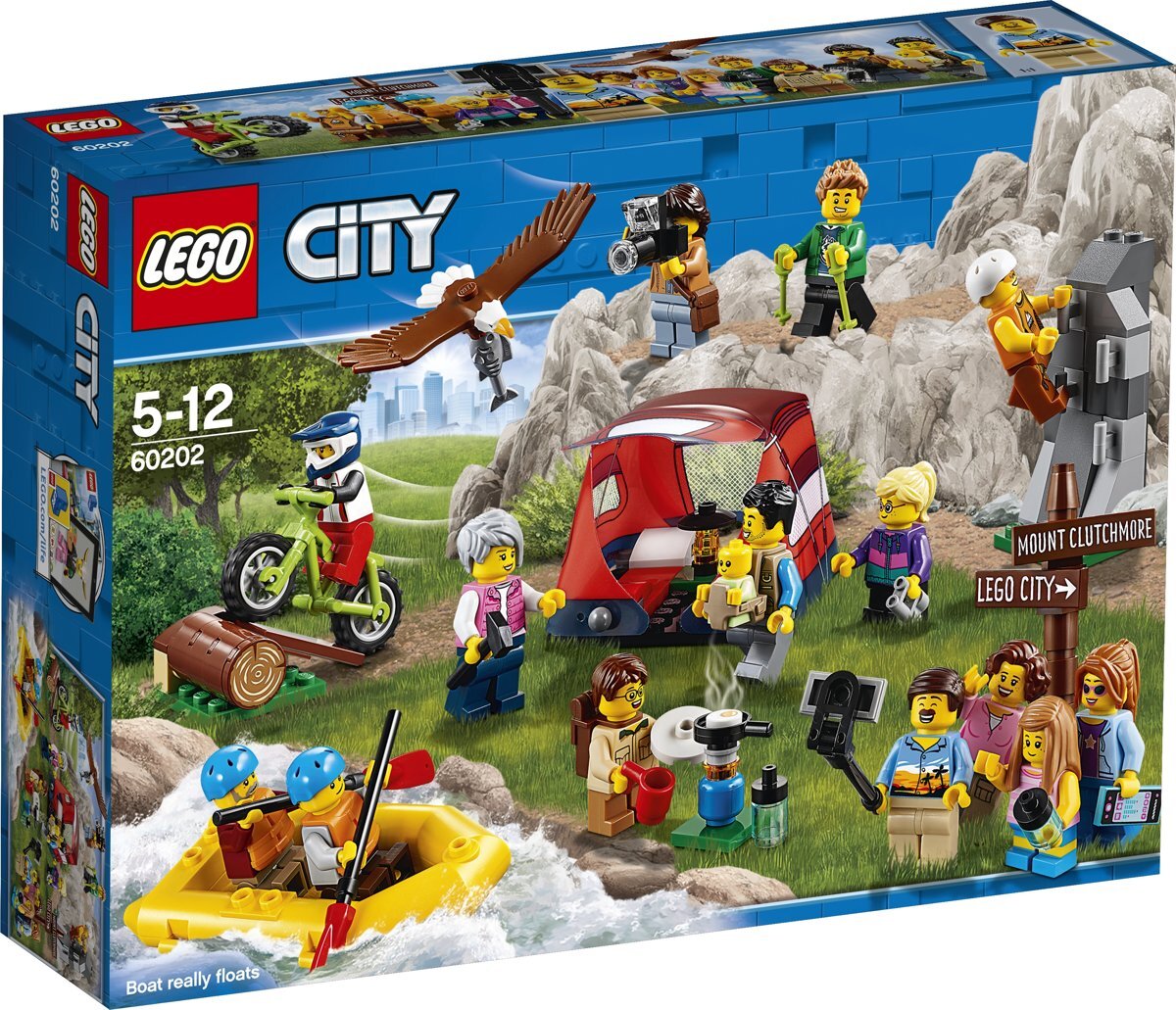 lego City Buitenavonturen - 60202 Zorg ervoor dat er in alle buitengebieden van je stad nieuwe mensen te vinden zijn