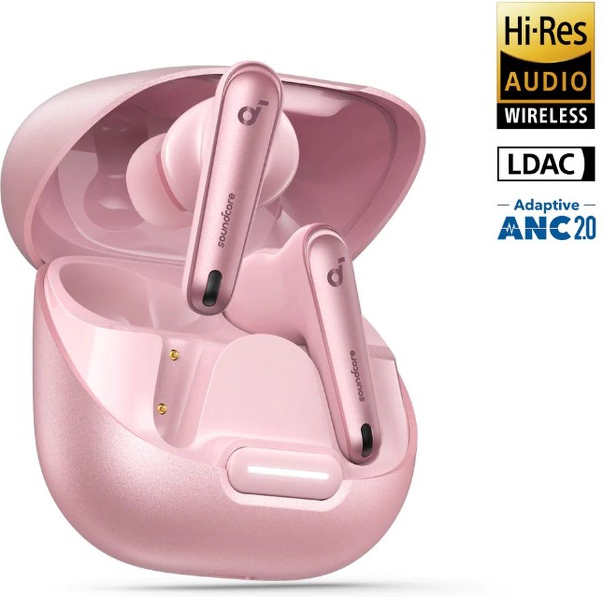 Soundcore Liberty 4 NC - Wireless Noise Cancelling Earbuds - Pink