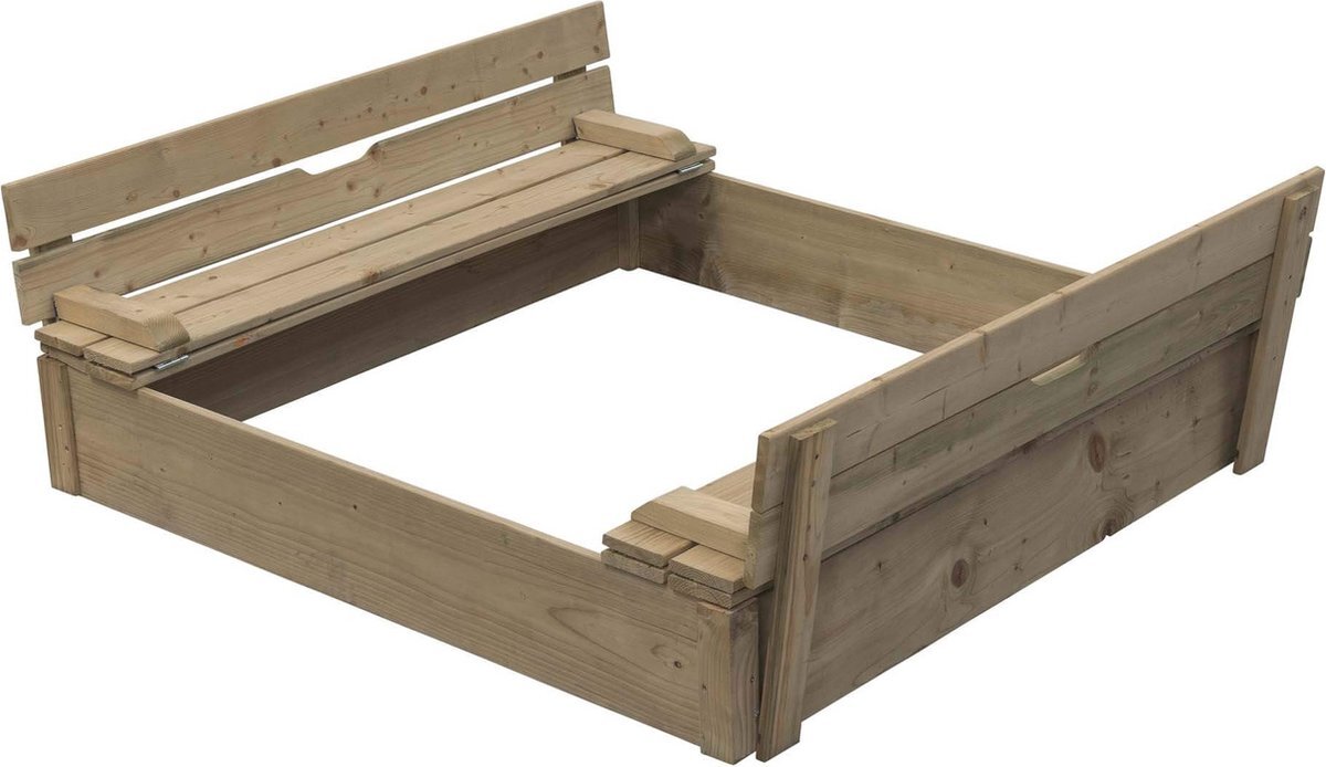 Swingking SwingKing houten zandbak Robert 120x120x25cm