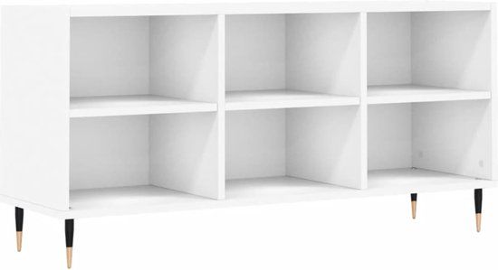 vidaXL Tv-meubel 103,5x30x50 cm bewerkt hout wit