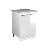 Vicco Wastafelkast Fame-Line, Wit Hoogglans/Wit, 60 cm