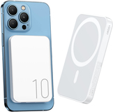 Voomy 10000mAh MagSafe Power Bank - 20W USB-C Fast Charging - Wireless - White