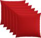 vidaXL Kussensloop 6 stuks HEERLEN Rood 55 x 55 cm Katoensatijn