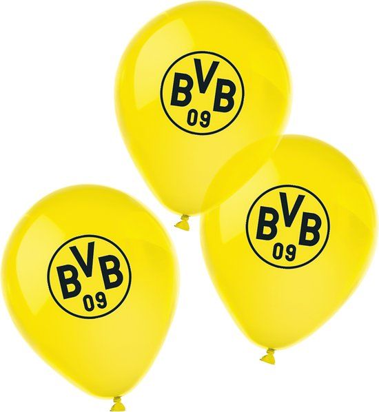 Amscan RIETHMULLER - 6 Borussia Dortmund latex ballonnen