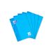 Oxford Schoolblok A4 blanco, liniatuur 20, 50 vellen, gelijmd, 5 stuks