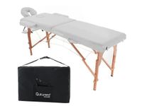 QUIRUMED Easy 194 x 70 cm opvouwbare houten massage Bahre White