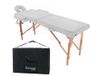 QUIRUMED Easy 194 x 70 cm opvouwbare houten massage Bahre White