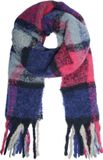 Yehwang Sjaal Winter Madness Blauw Geblokt Polyester Unisex Volwassenen 180 cm