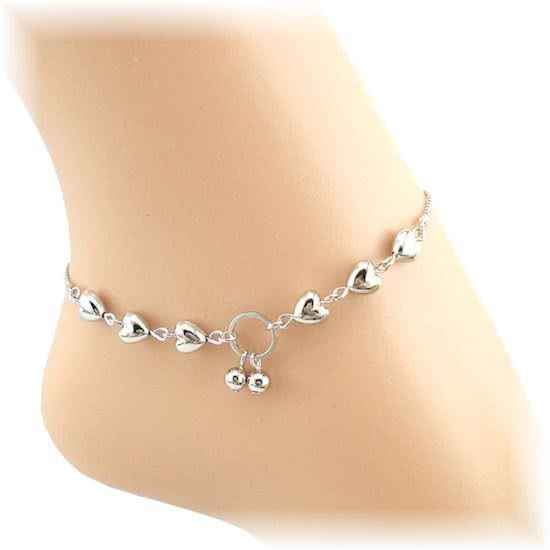 Fako Bijoux® - Enkelbandje - Hartjes & Balletjes