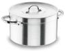 Casserole haute de 60 cm, 104 litres, en aluminium, avec revêtement en titane, avec couvercle