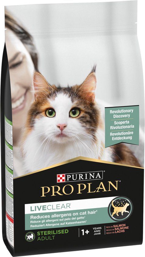 Purina Pro Plan LiveClear Sterilised Adult Cat Food - Kalkoen - 2 x 7 kg