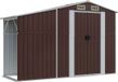 vidaXL Tuinschuur 277x93x179 cm gegalvaniseerd staal bruin