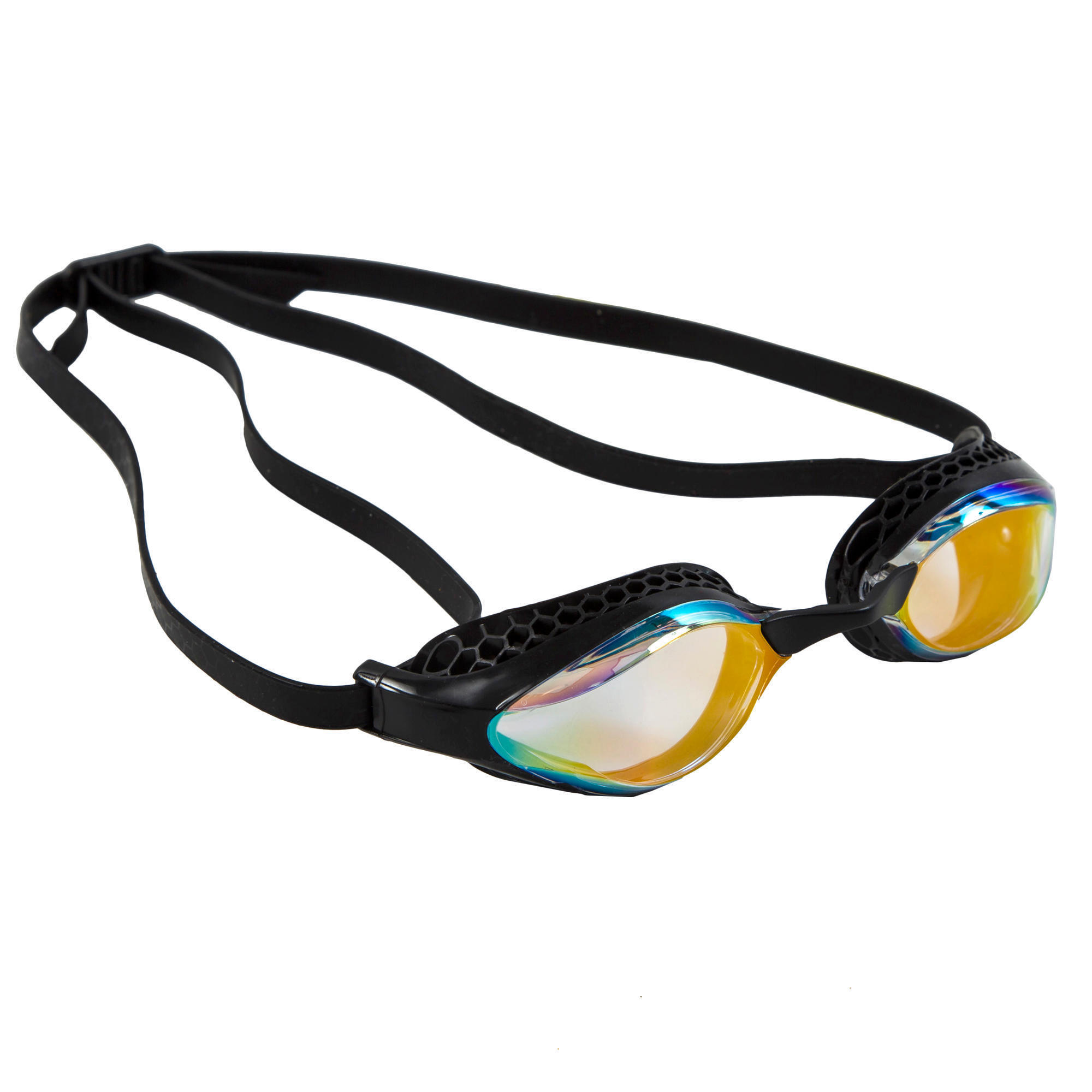 Arena Zwembril Airspeed geel/zwart spiegelglazen