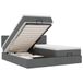 VidaXL Ottoman Bed with Mattresses and LEDs 160x200cm Dark Grey Fabric