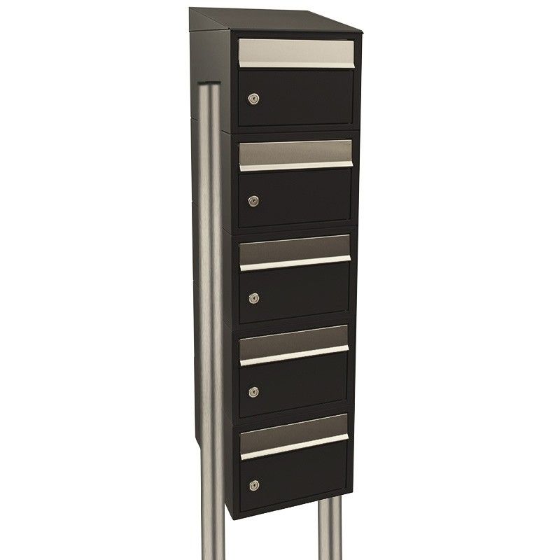 Stoer! Brickset 5-Hoog Met Dak Op Statief Zwart - 40215070_1x5ds