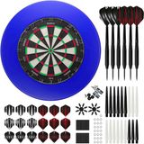 KOTO darts KOTO Black Label + PU Surround + 2 Sets KOTO Dartpijlen - 90-Pieces - Dartset Blauw