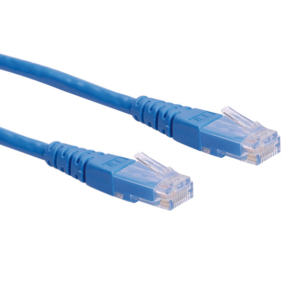 ROLINE UTP Patchkabel Cat.6, blau, 0,3m