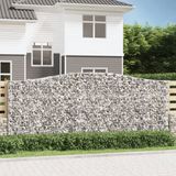 Maison Exclusive - Geknoopte gaasbakken, 6 stuks, 400x50x160/180 cm, verzinkt staal