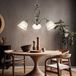 Globo Kroonluchter Odin LED - Messing met mat glas - 3 lichtpunten - 60 cm diameter