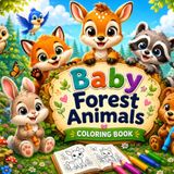 Baby Forest Animals Coloring Book