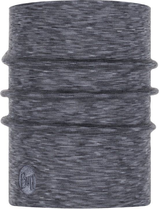 Playshoes Buff - Twee laags merinowollen Nekwarmer Stripes voor volwassenen - Mistgrijs
