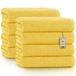 GREEN MARK Handdoeken Set 8 Stuks – 100% Katoen, Zacht en Zeer Absorberend, Premium Badhanddoeken voor Badkamer, Spa en Sportschool, 50 × 100 cm, Geel
