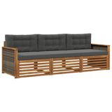 vidaXL - Buiten - bank - set - 3 - st - Natuurlijk - en - Antraciet