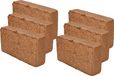 KOTARBAU® Natuurlijk & turfvrij kokosgrond kokosstrooisel 6 x 650 g - 42 l potgrond van kokosvezel
